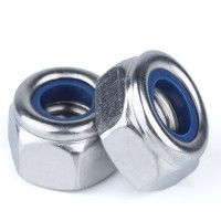 Stainless steel 304 thin DIN985 hex nylon insert lock nut