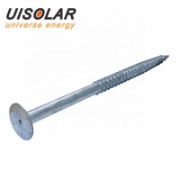 Solar mounting foundation screw , Q235 hot dipped galvanized earth auger anchor